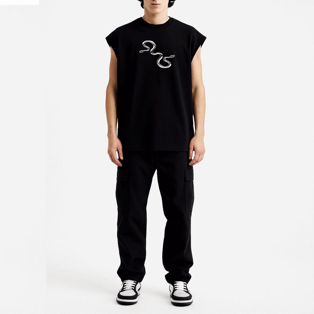 Dolce Vio "Coiled Silver" Graphic Vest