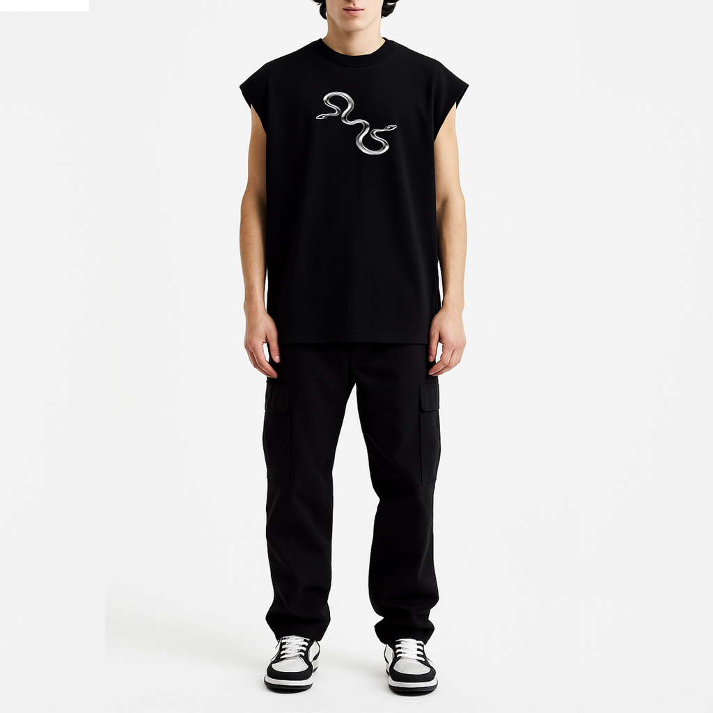 Dolce Vio "Coiled Silver" Graphic Vest