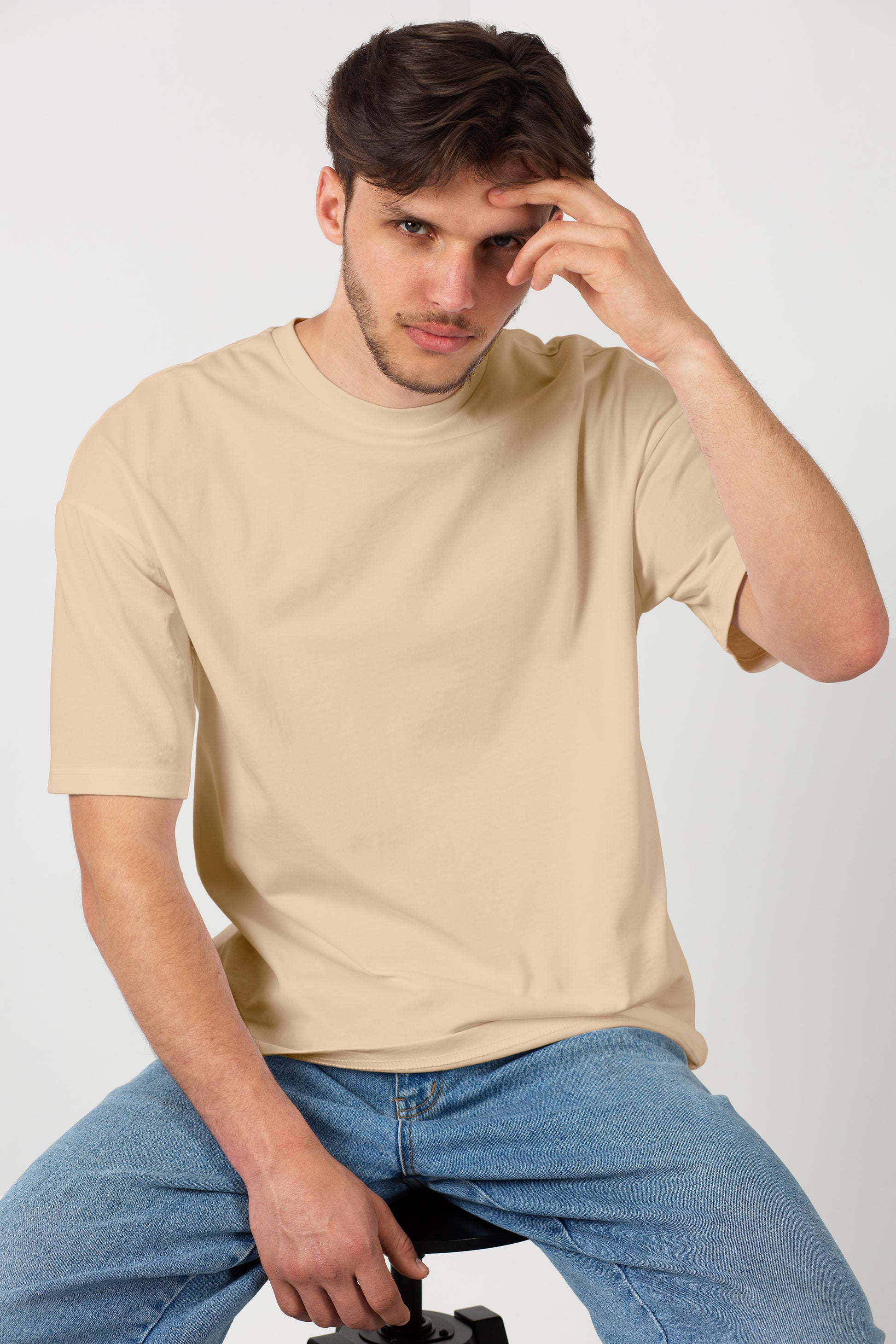 Dolce Vio Luxe French Terry Tee - Desert Beige