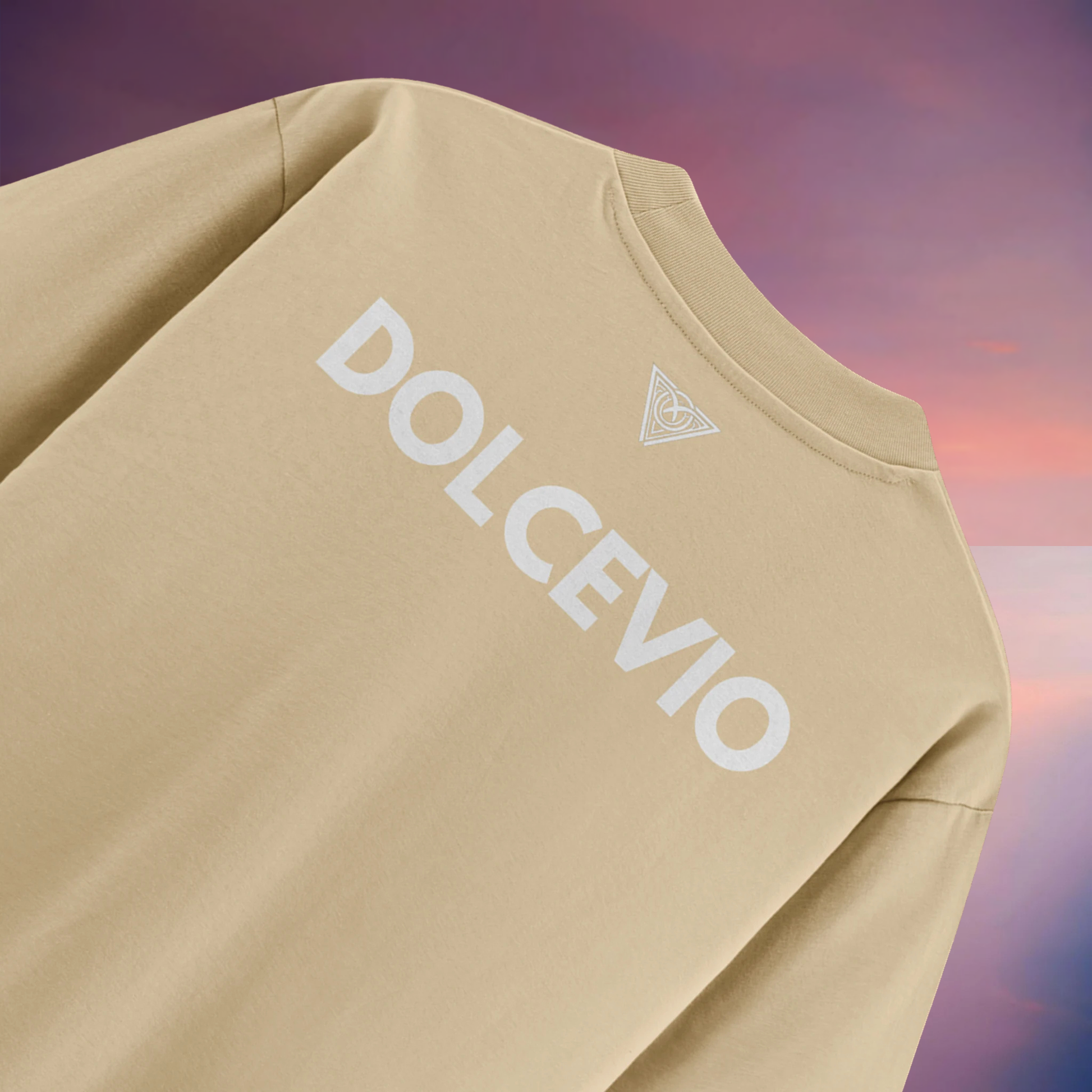 Dolce Vio Signature "Desert D" Beige Tee