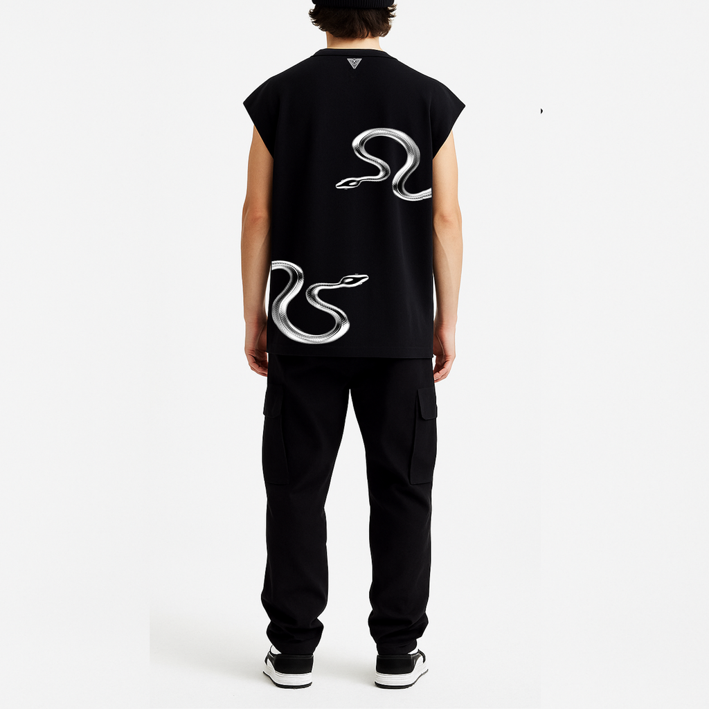 Dolce Vio "Coiled Silver" Graphic Vest