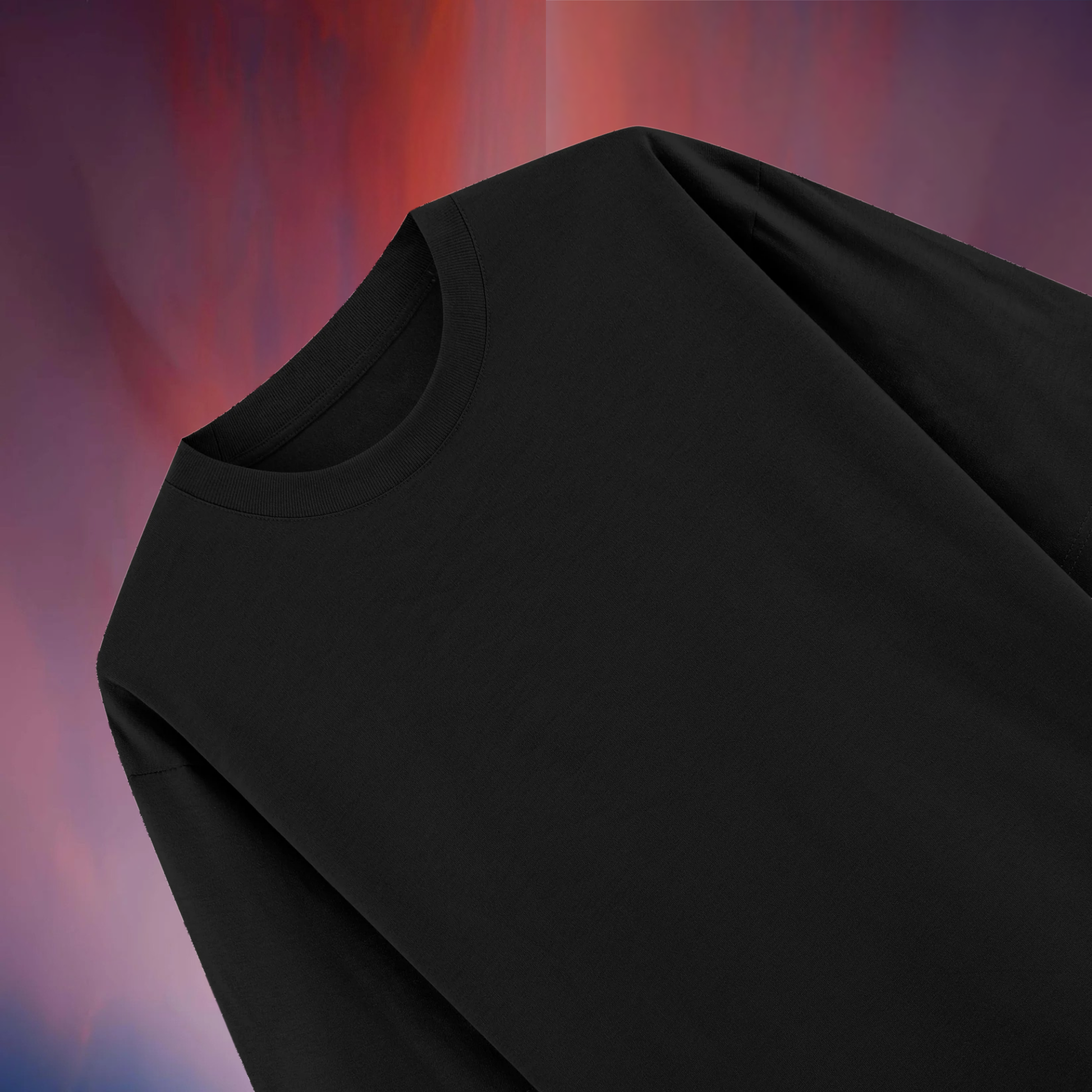 Dolce Vio Luxe French Terry Tee - Obsidian Black