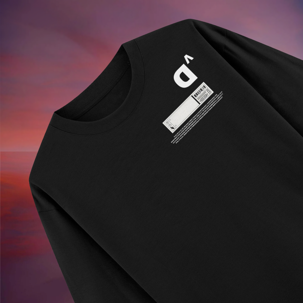 Dolce Vio "Intense Gaze" Black Graphic T-Shirt