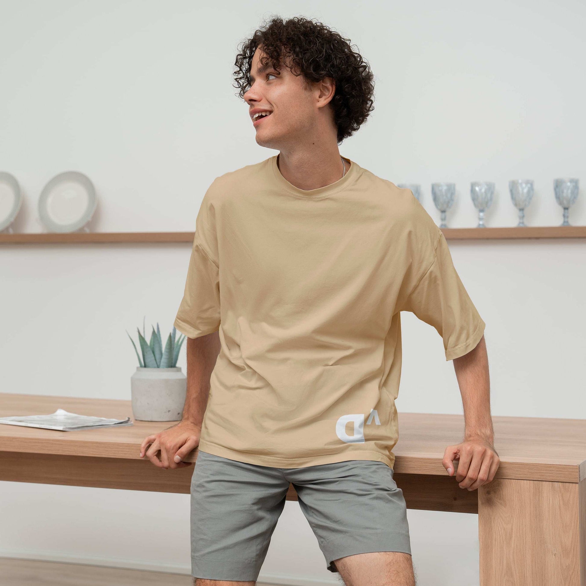 Dolce Vio Signature "Desert D" Beige Tee