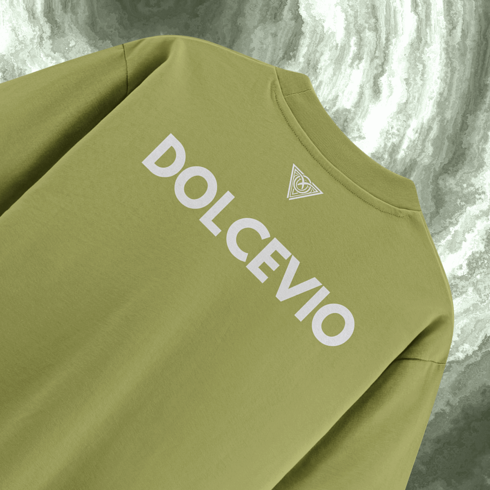 Dolce Vio Signature "Earthy D" Olive Green Tee