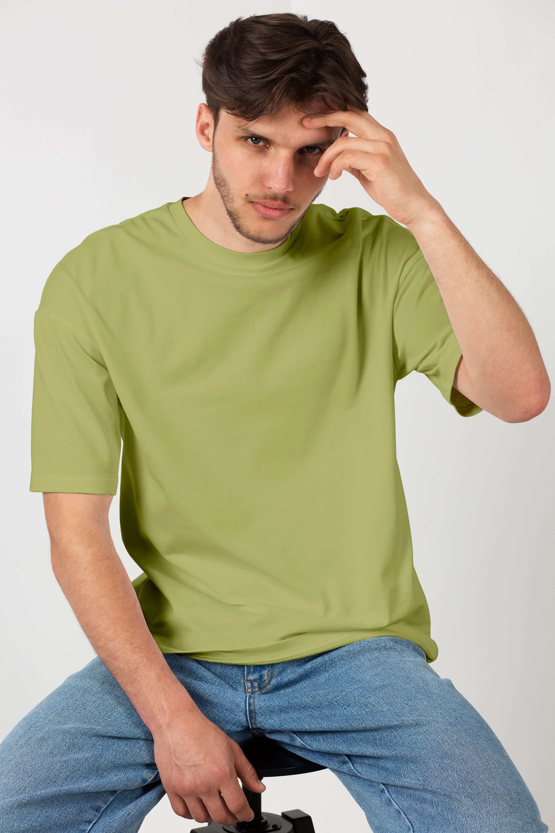 Dolce Vio Luxe French Terry Tee - Olive Green