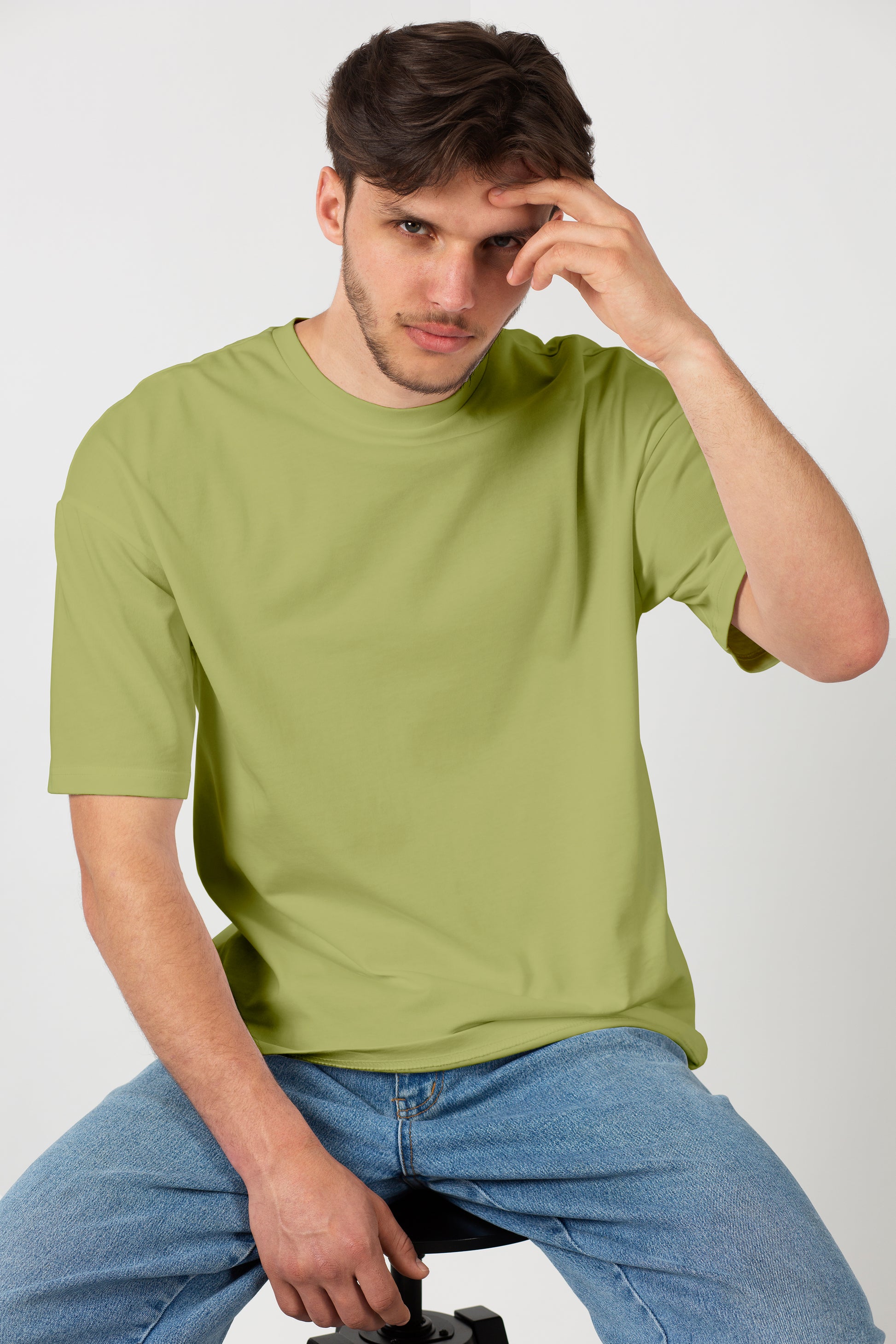 Dolce Vio Luxe French Terry Tee - Olive Green