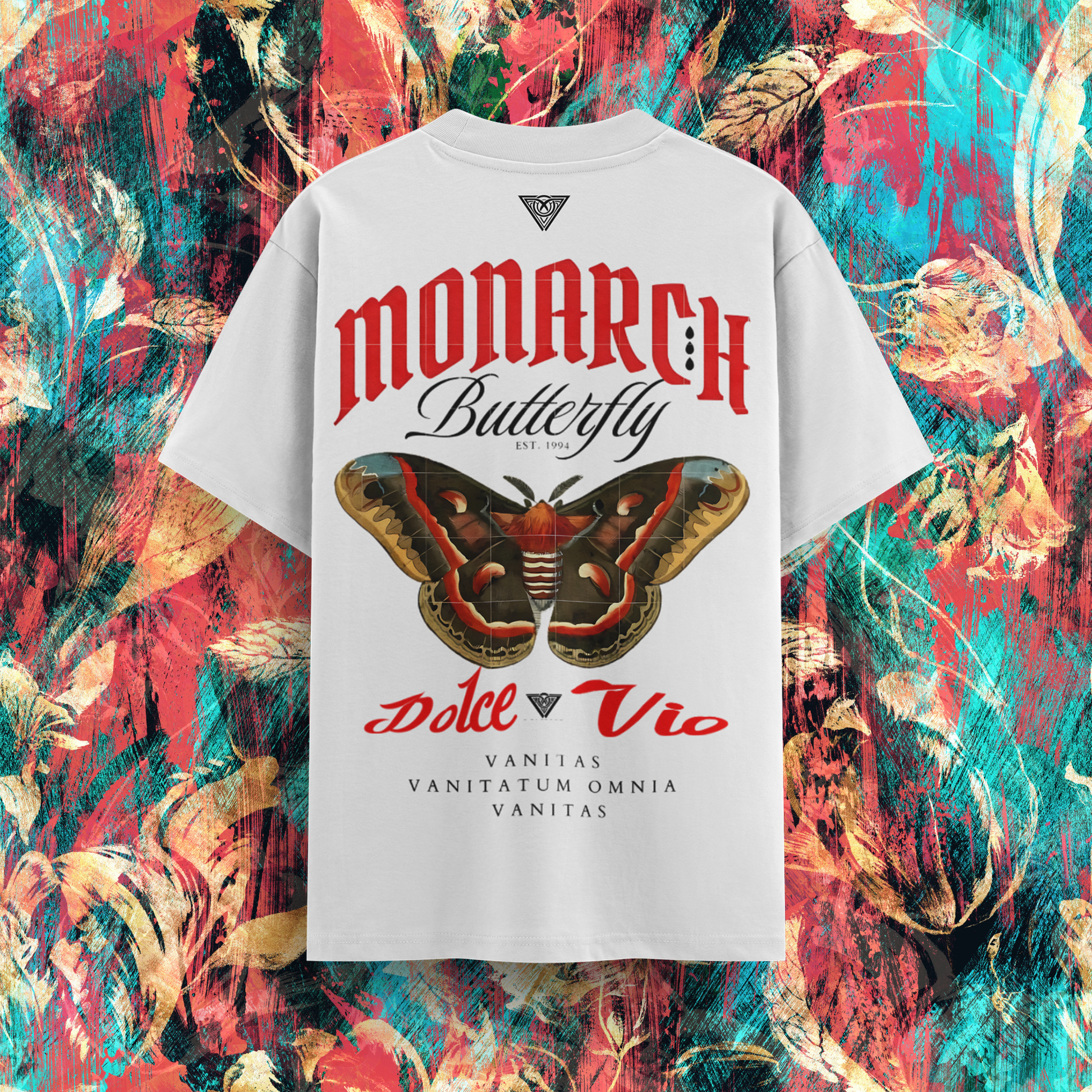 Delca Vio "Monarch Majesty" White T-Shirt