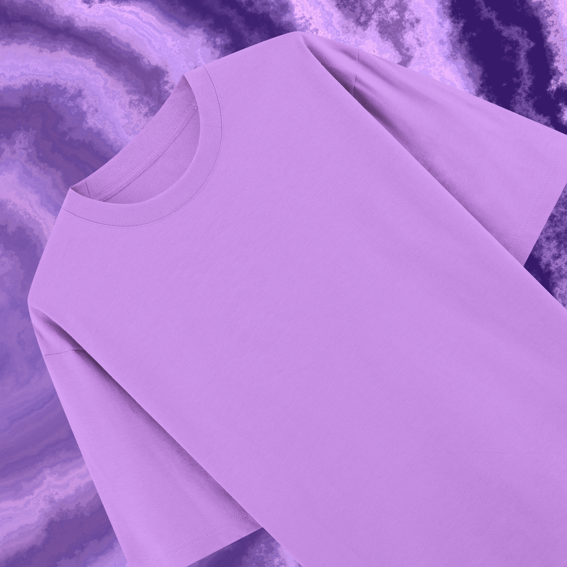 Delca Vio Luxe French Terry Tee - Lavender
