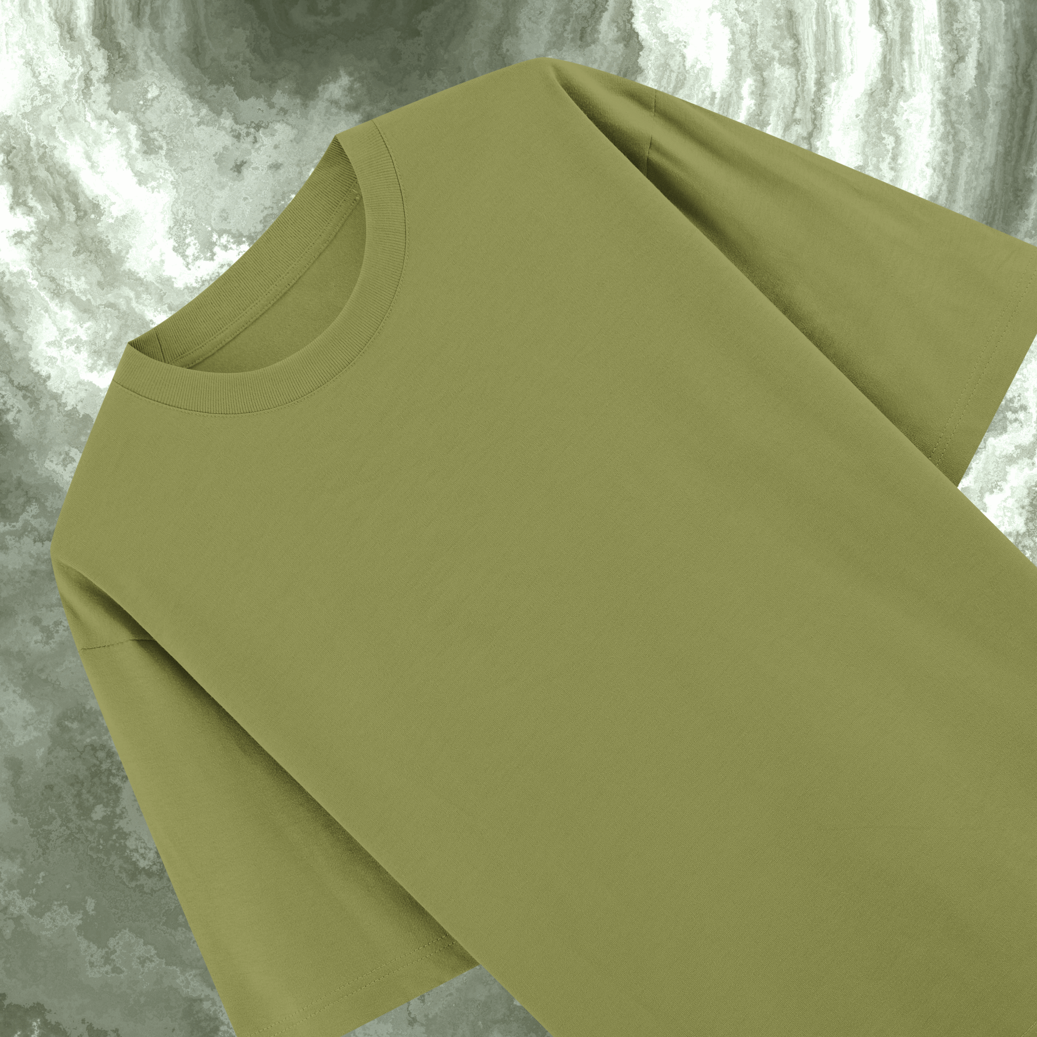 Dolce Vio Luxe French Terry Tee - Olive Green