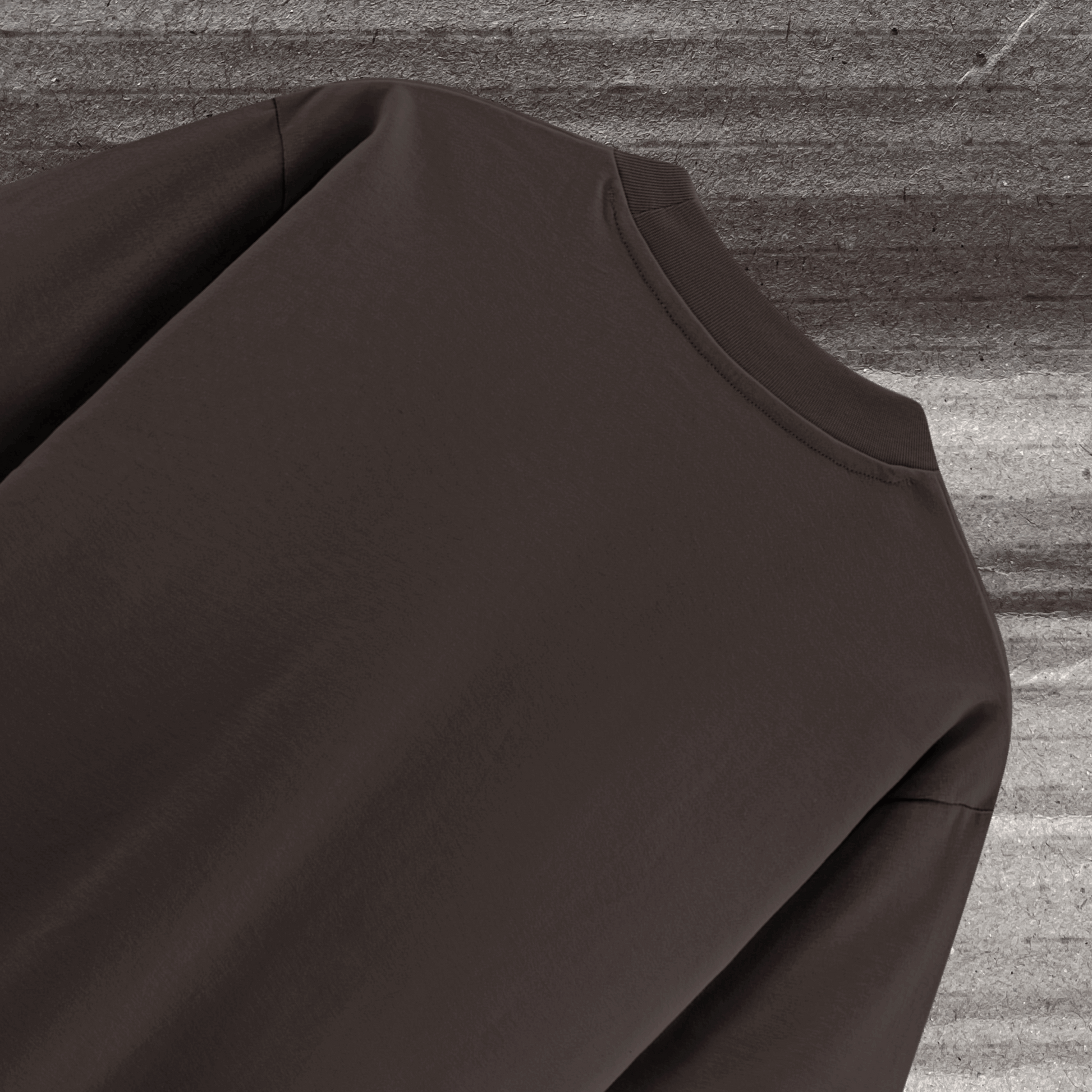 Dolce Vio Luxe French Terry Tee - Cocoa Bean