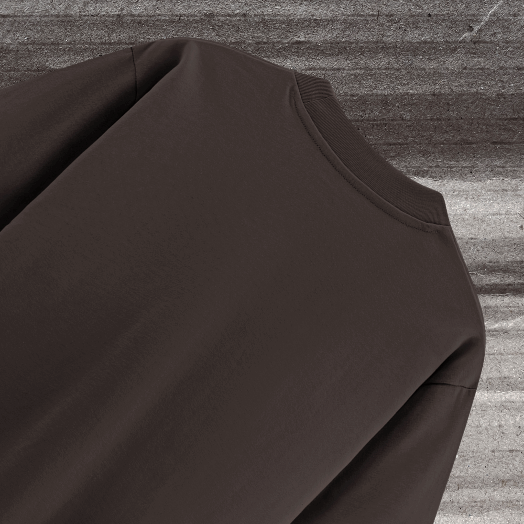 Dolce Vio Luxe French Terry Tee - Cocoa Bean