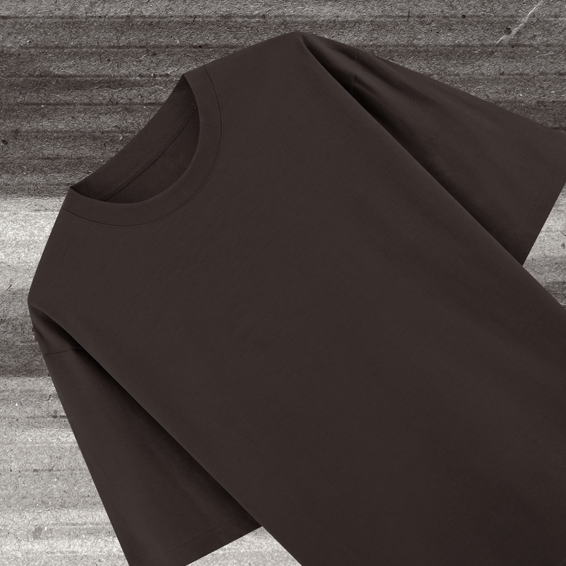 Dolce Vio Luxe French Terry Tee - Cocoa Bean