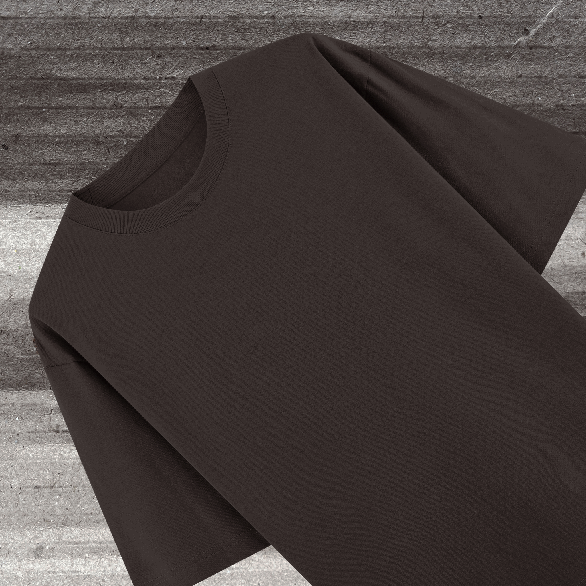Dolce Vio Luxe French Terry Tee - Cocoa Bean