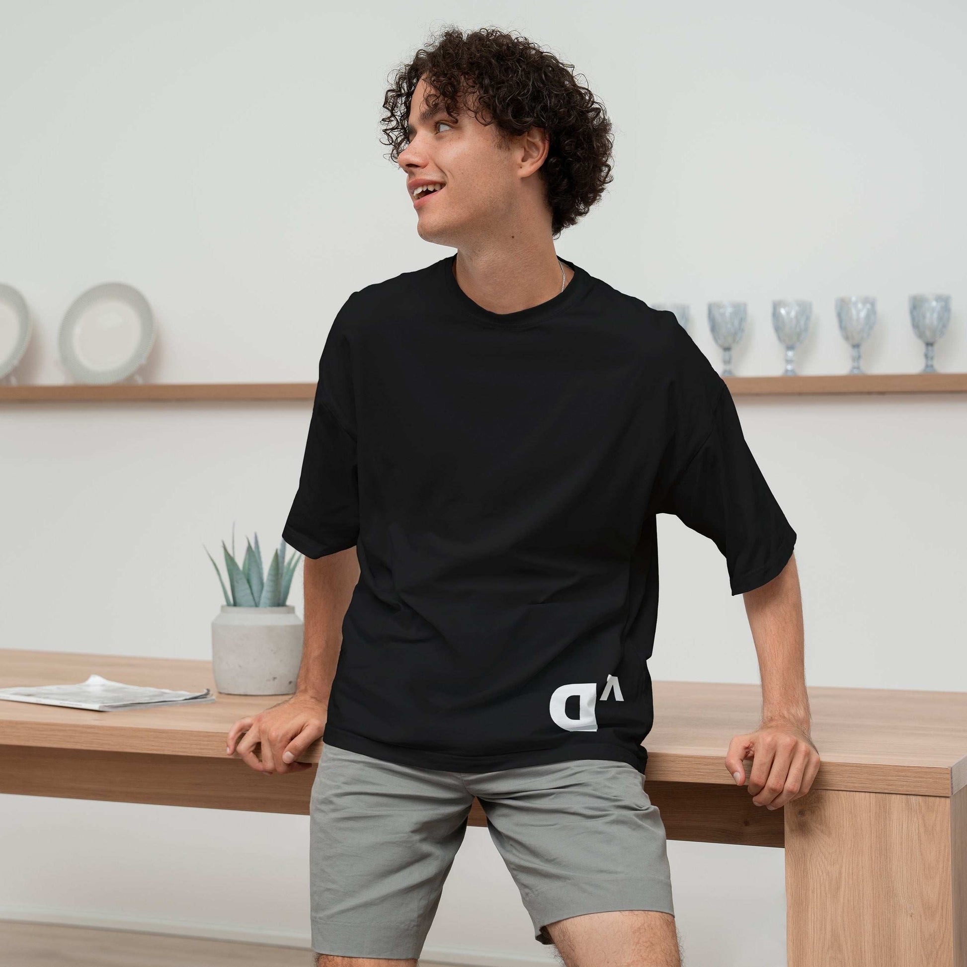 Dolce Vio Signature "Bold D" Black Tee