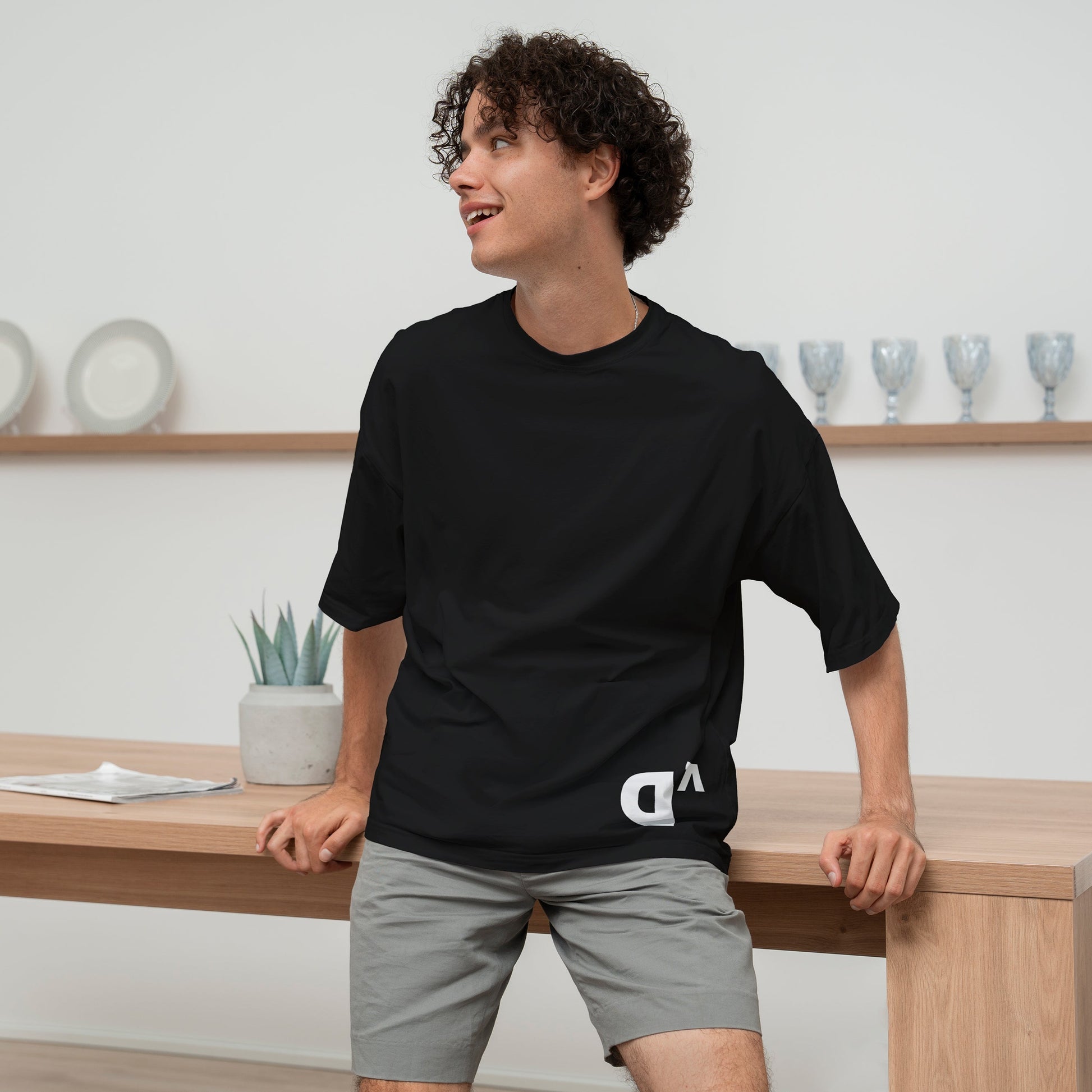 Dolce Vio Signature "Bold D" Black Tee