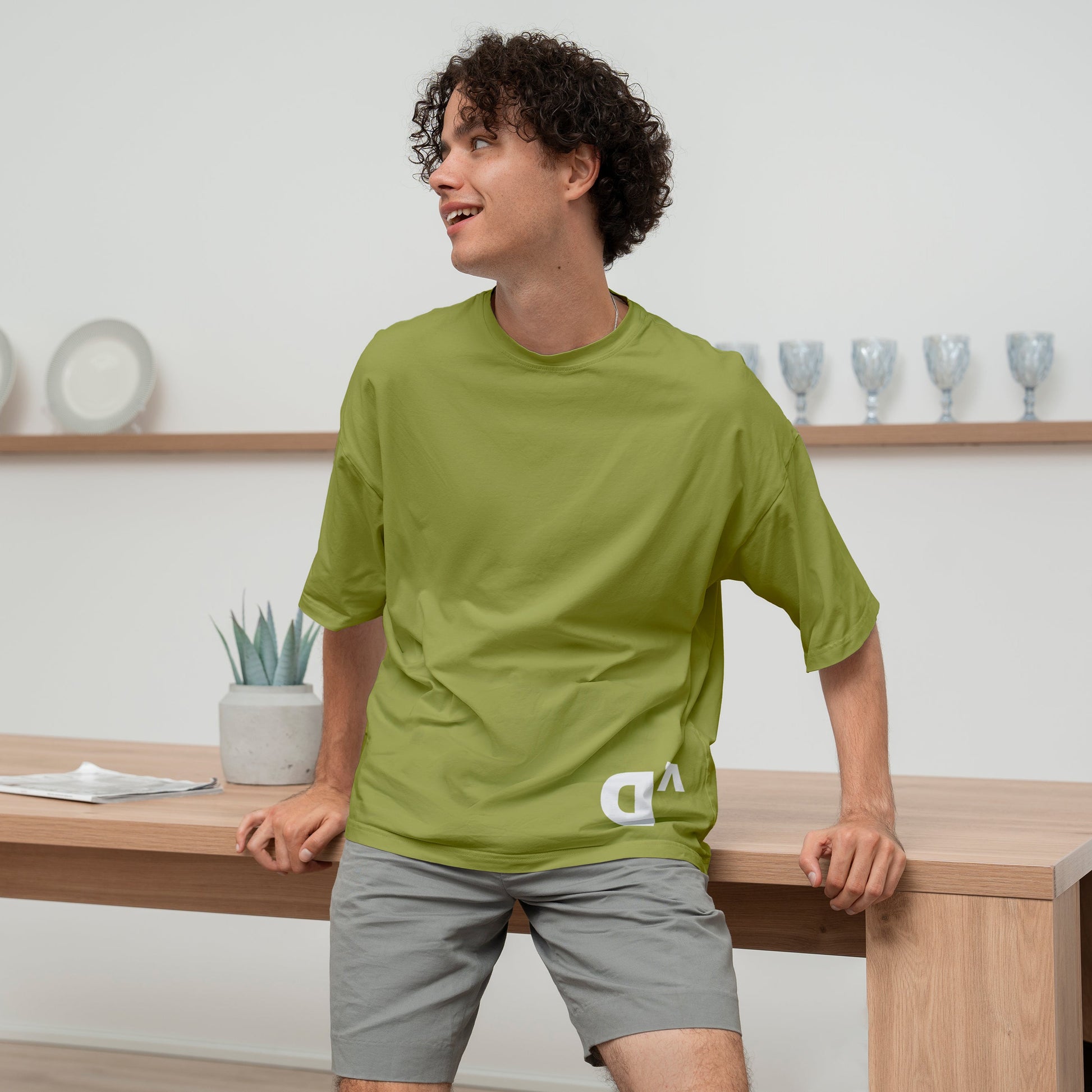 Dolce Vio Signature "Earthy D" Olive Green Tee