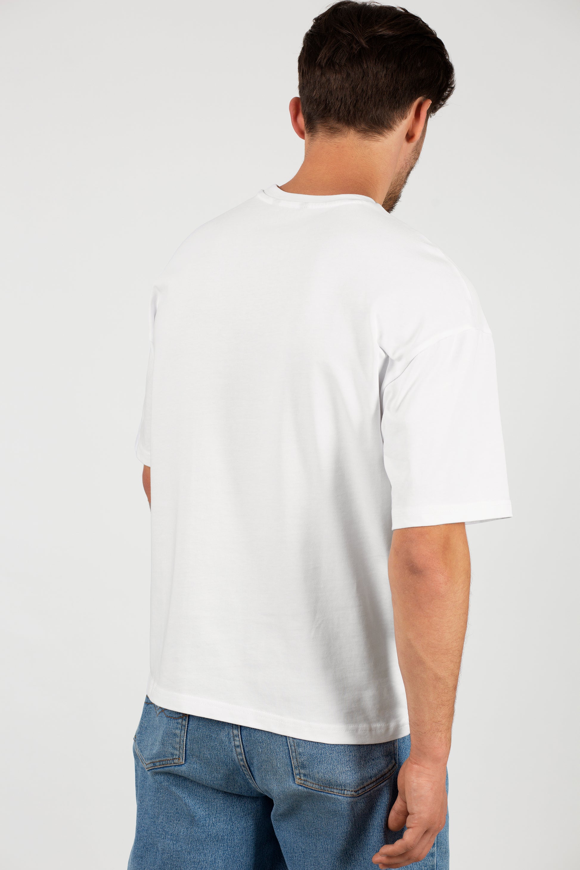 Dolce Vio Luxe French Terry Tee - Ivory Cloud