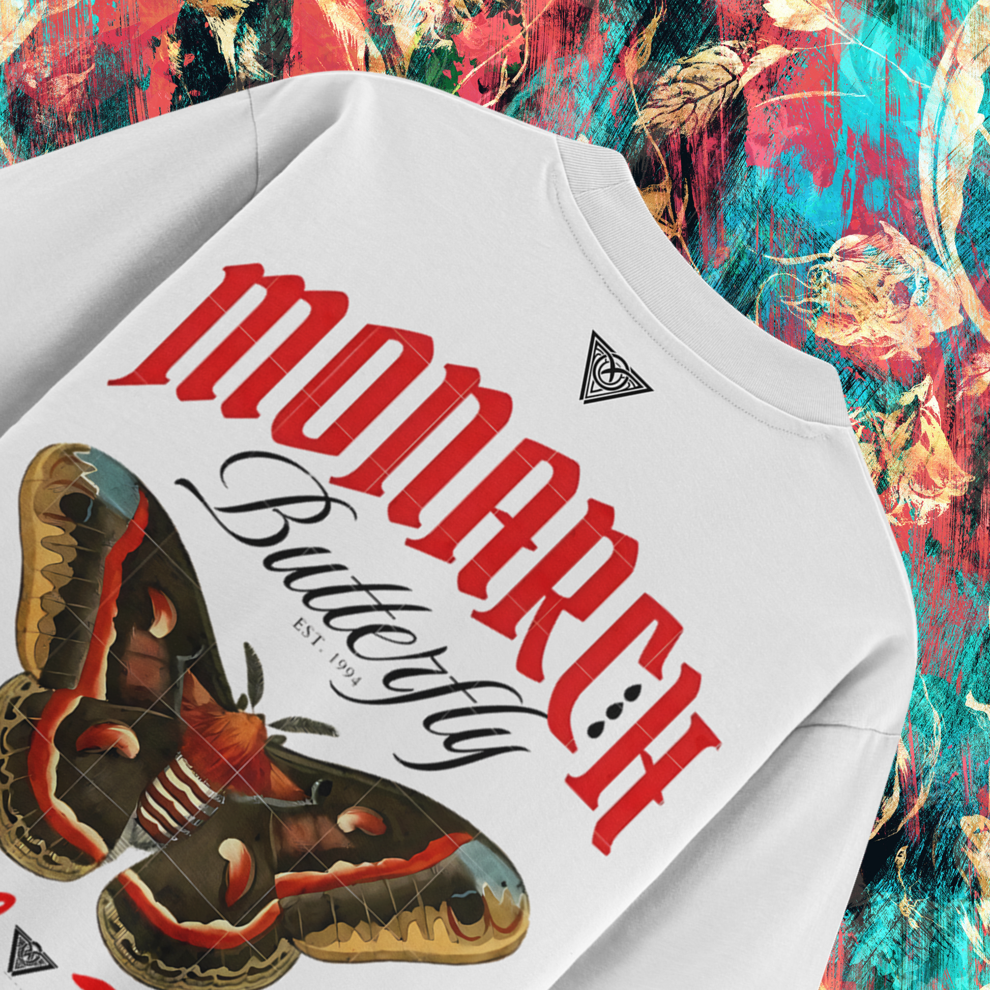 Delca Vio "Monarch Majesty" White T-Shirt