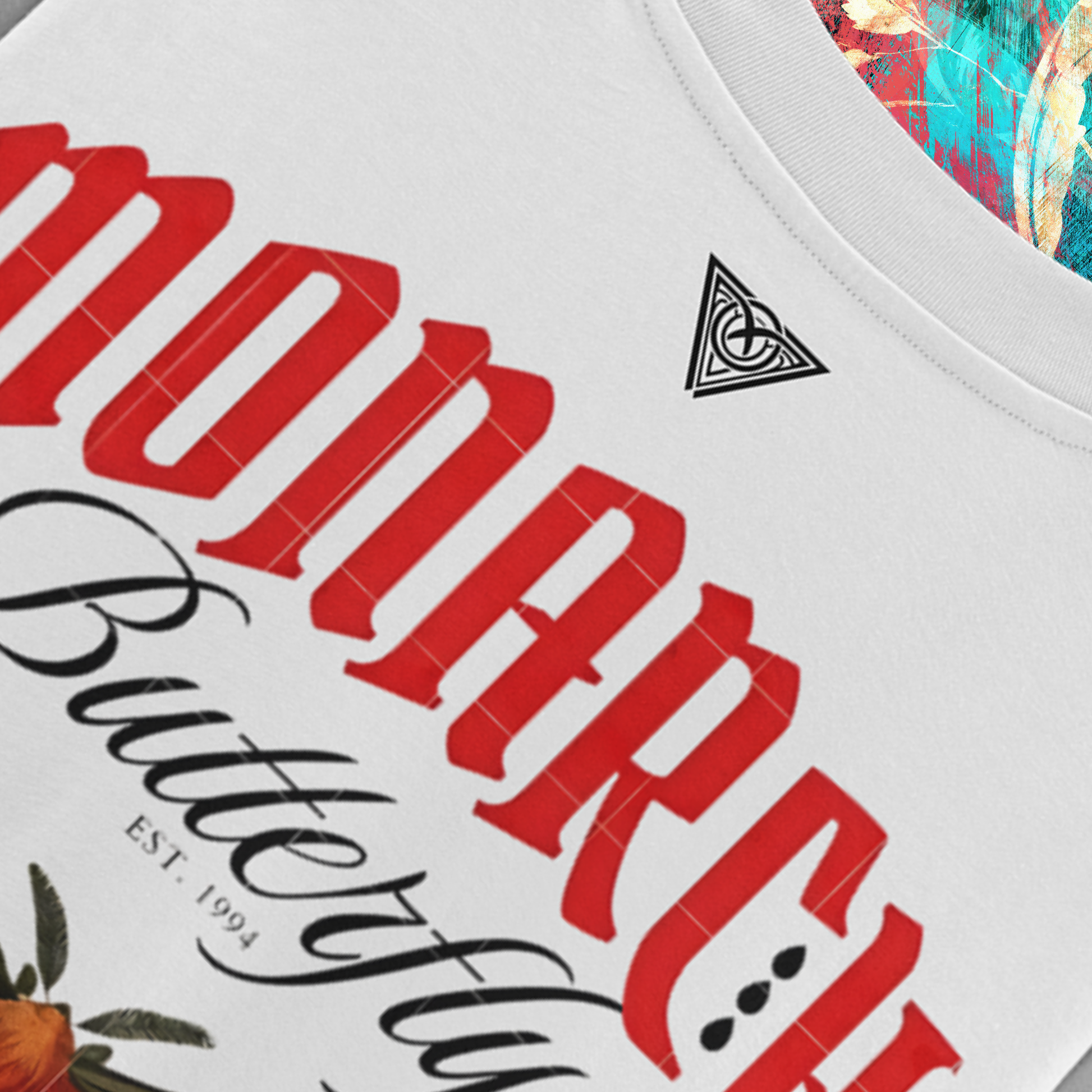 Delca Vio "Monarch Majesty" White T-Shirt